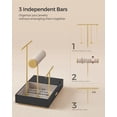 thumbnail image 3 of Soporte para joyas SONGMICS Black and Gold Metal UJJS022B01V1, 3 of 7