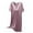 Purple, variant on Lmnyox Nightgown for Women Short Sleeve NightDress V Neck Nightshirt Soft Lightweight Pajama Dress