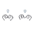 thumbnail image 3 of Metal Wire Puzzle 8Pcs/Set Metal Wire IQ Mind Brain Teaser Educational Game Toy for Adult Kids, 3 of 4