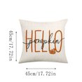 thumbnail image 3 of Fall Pumpkin Pillow Covers, Thanksgiving Decorative Pillow Case with Hidden Zipper Polyester Fabric, Autumn Harvest Home Decor for Sofa Couch Bed Bedroom, 17.7 x 17.7 Inch, 3 of 7