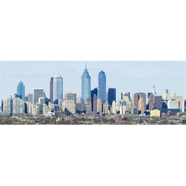 Panoramic Images PPI94228L Gratte-Ciel dans une Ville Philadelphia Pennsylvania USA Affiche Imprimée par Panoramic Images - 36 x 12