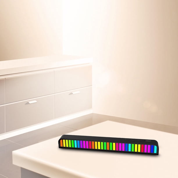 Luz de de recogida por voz RGB, luz de control de sonido colorida, de coche para luz de interior - Negro Yinane luces activadas por sonido