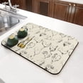 thumbnail image 3 of Bohemian Rooster Coffee Mat - Absorbent 4-Layer Drying Pad with Nature Artwork, 3 of 5