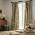 thumbnail image 2 of Vireellx Beige Curtains Crochet Lace Patchwork Drapes Curtains 84 Inch Length 2 Panels Tassel Rod Pocket Semi-Sheer Boho Bedroom Living Room Farmhouse Rustic Window Curtain Panels, 2 of 8
