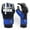 Black Blue, variant on MMA Gloves for Grappling Sparring, with Open Ventilated Palm, Martial Arts Mitts Suitable for Men Women, Sports Training, Muay Thai, Punching Bag Gloves and Kickboxing| Black White L/XL