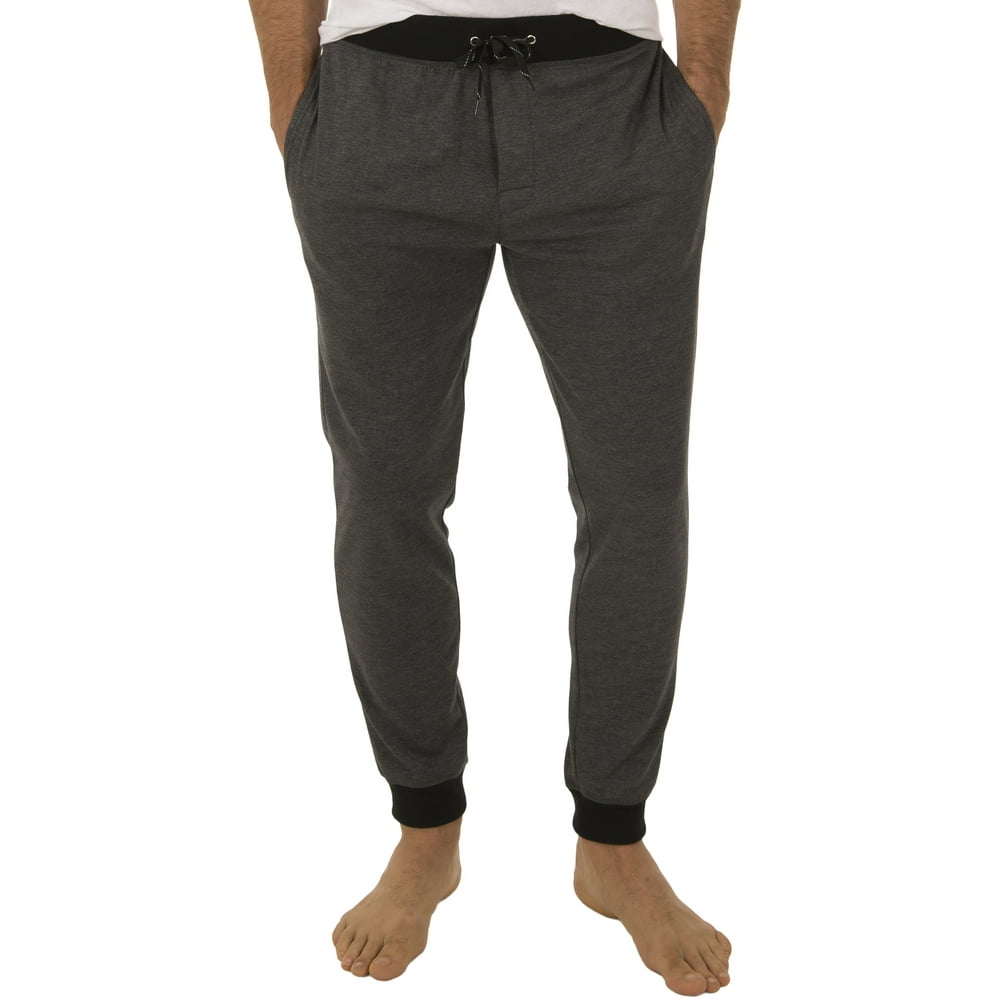 fruit of the loom men's knit poly rayon jogger lounge pant