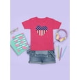 thumbnail image 3 of American Love Flag T-Shirt Juniors -Image by Shutterstock,  Large, 3 of 4