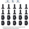 thumbnail image 5 of Paquete de 5 rieles Picatinny de polímero, 5 ranuras, 7 ranuras, 9 ranuras, 11 ranuras, 13 ranuras Accesorios con 10 tuercas en T, 10 tornillos y 1 llave - Negro ER, 5 of 5