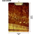 thumbnail image 3 of FMSHPON Piano Keys Musical Notes Clipboard Hardboard Wood Nursing Clip Board and Pull for Standard A4 Letter 13x9 inches, 3 of 7