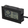 thumbnail image 3 of Termómetro Digital LCD Higrómetro sonda Temperatura de humedad de humedad Negro, 3 of 7