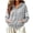 Gray, variant on Kttectoa Jackets for Women Zip up Varsity Striped Hoodies Casual Long Sleeve Coat with Pockets Oversized Fall Winter Outfit
