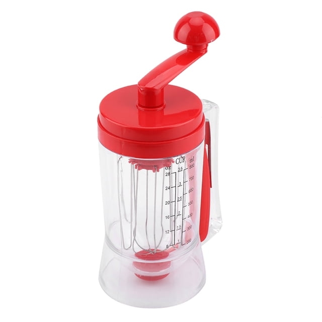 Batter Blender,Paste Dispenser Pancake Batter Dispenser Batter Cream Speratator Cup Baking Tool Manual Batter Mixer Pancake Maker with Measuring Label