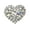 Clear, variant on Crystal Rhinestone Valentine Heart Love Brooch Pin