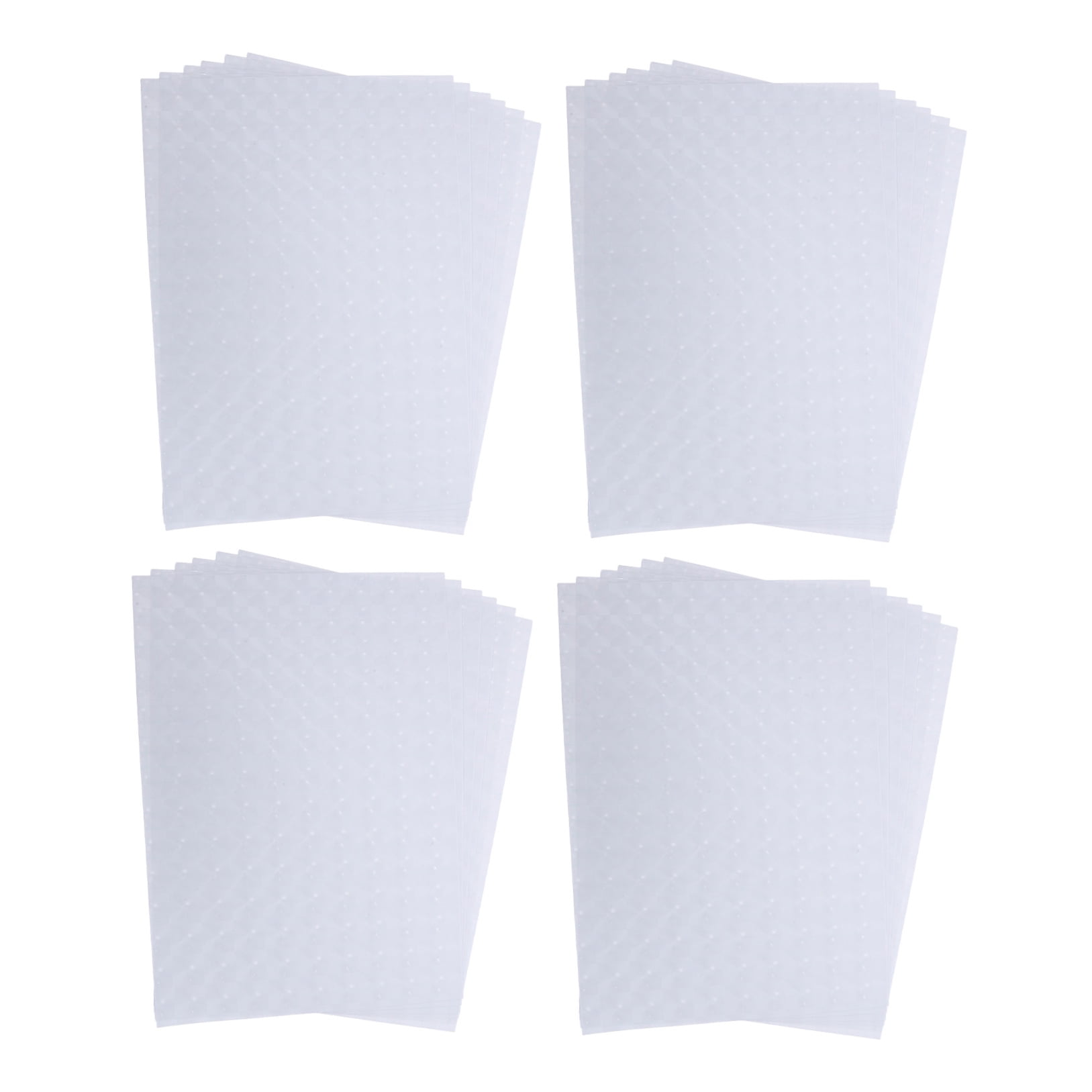 DEEPCRAFF 25Pcs Self Adhesive Laminating Sheets Matte White Clear Protective Film for Photo Albums
