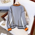 thumbnail image 2 of Cárdigans para mujer, suéter de gran tamaño con cuello en V, prendas de punto holgadas, cárdigan de punto informal con una hilera de botones, prendas de vestir, chaquetas informales de invierno, 2 of 5
