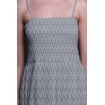 thumbnail image 2 of Bimba Monstera Leaves Print Women Smocked Bodice Beach Sun Dress-Medium, 2 of 7