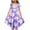Purple, variant on Tdoqot Girls Floral Dresses- Casual Cute Summer Short Sleeve Flowy Dresses Light Blue Size 14
