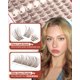 thumbnail image 4 of Extensiones de pestañas Zegaine Short Brown Lash Clusters, 144 unidades, 4 of 8