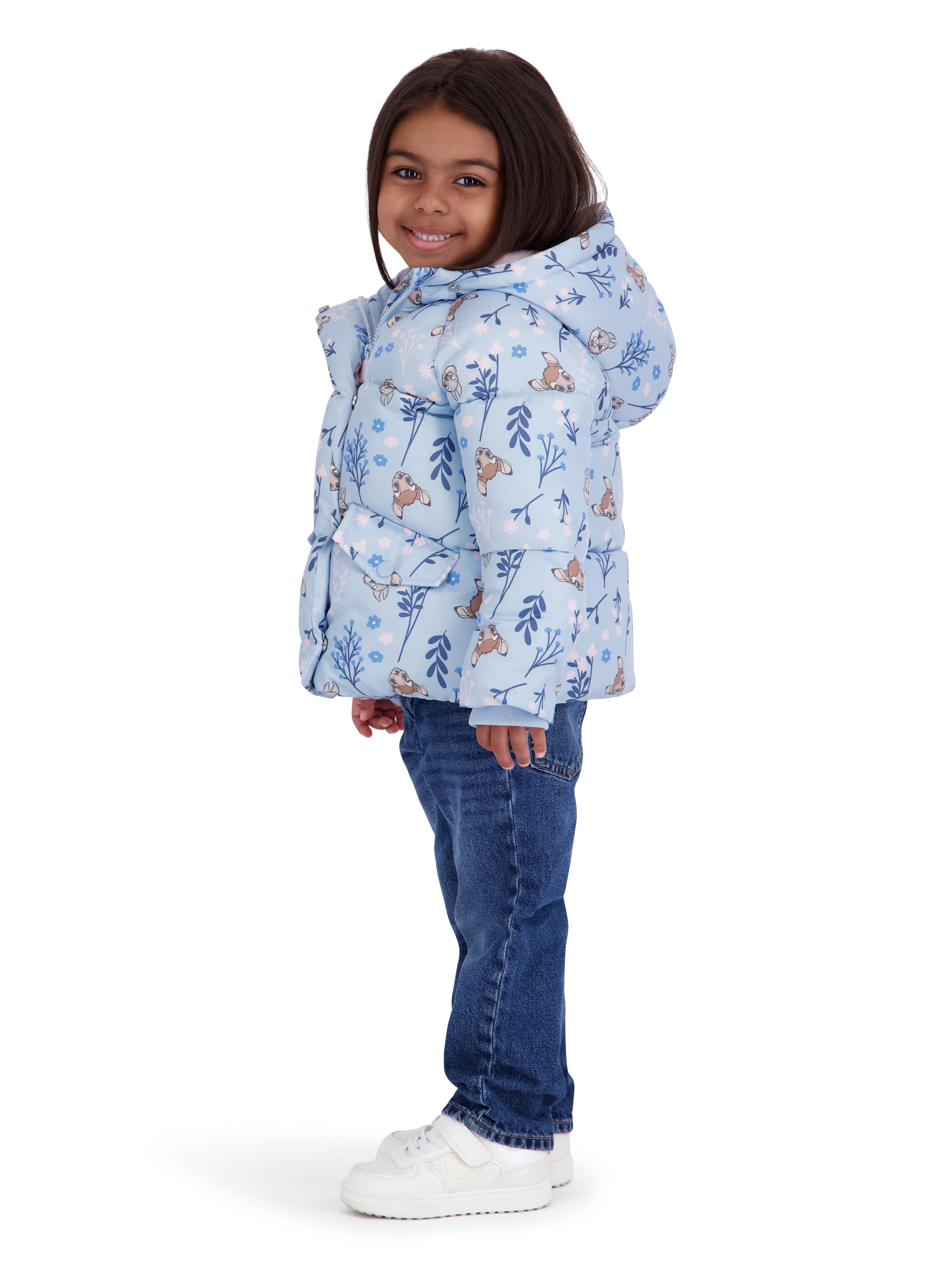 Bambi Toddler Girl Puffer Jacket, Sizes 12 Months-5T