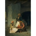 thumbnail image 3 of Jean-Léon Gérôme 11x14 Black Modern Framed Museum Art Print Titled - The Draught Players (1859), 3 of 5