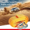 thumbnail image 3 of Nylon Tow Rope Versatile Towing Ropes Tow Strap Towrope Car Tow Rope with Hooks 4 Meters, 3 of 7