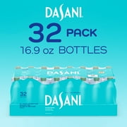 Dasani Purified Water Bottles, 16.9 fl oz, 32 Pack