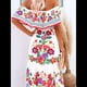 thumbnail image 4 of Vestido de Verano para Mujer, Estampado Floral, Hombros Descubiertos, Sin Mangas, y Rojo L, 4 of 10