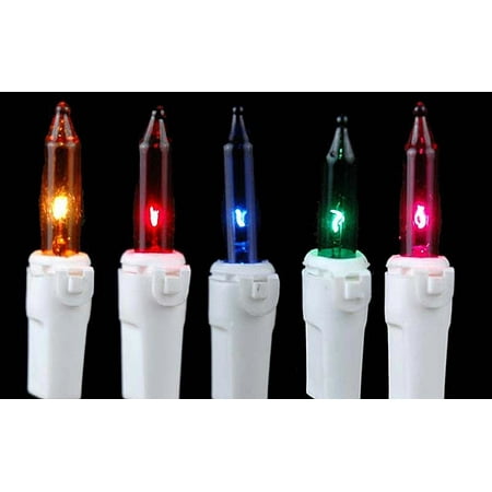 Novelty Lights 100 Light Multi Color Christmas Mini Light Set, Outdoor Patio String Lights ...
