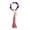 Dark pink, variant on Cuteness Car Key Chain Holder Stylish Wood Bead Keyring Bracelet Wristlet with PU Tassels Beaded Keychain for Women