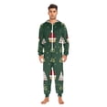 thumbnail image 3 of FORMRS Onesies Pajama for Adults Unisex Hoodie Winter Jumpsuit One Piece Sleepwear, Sizes S-2XL, Christmas Santa Hats, 3 of 7