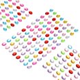 thumbnail image 1 of Unique Bargains 440 Pcs Autocollants Gemmes pour Artisanat, 5 Feuilles Autocollantes Gemmes Rondes Bling Strass, Multicolore, 1 of 5