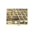 thumbnail image 4 of Historic Panoramic View - Clinton Illinois - Ruger 1869 - 23 x 28.95 - Vintage Wall Art, 4 of 5