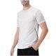 thumbnail image 1 of Tops para hombre, blusas y camisas de cuello redondo y manga corta para hombre, blusas deportivas elásticas transpirables de color sólido, casuales, de manga corta y cuello redondo para hombre., 1 of 4