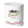 thumbnail image 1 of Mon Amour My Love Quote Style Rich and Rich Bank Saving Box Coin, 1 of 1