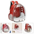 thumbnail image 4 of Sac à Dos Capsule pour Chiens à Moyen Support pour Animaux de Compagnie 3 Tapis Amovibles Voyage Rouge, 4 of 8