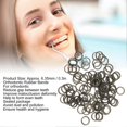 thumbnail image 4 of Lot de 500 élastiques orthodontiques portables en caoutchouc pour appareils dentaires, 6,35 mm, noir, 4 of 4