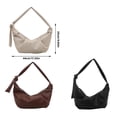 thumbnail image 5 of Korean Styles Shoulder Bag for Women Pleated Dumplings Bag Crossbody Bag Retro Handbag Croissants Bag Messengers Bag, 5 of 20