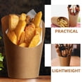 thumbnail image 3 of 80 vasos de papel desechables para patatas fritas, ideales para aperitivos y frituras., 3 of 7