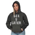 thumbnail image 4 of Funny Beach Lover Sea You Ocean Vibes Hoodie Sweatshirt Women Men Brisco Brands S, 4 of 6