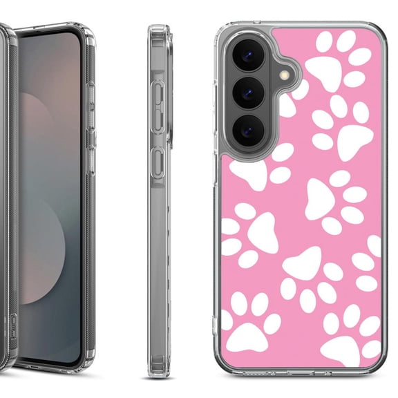 Shockproof Phone Case for Samsung Galaxy A37 5G, by OneToughShield - Pet Paw/ Pink