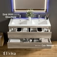 thumbnail image 3 of Eviva Bloom 48" Pine Grey Bathroom Vanity with White Integrated Porcelain Sink, 3 of 7