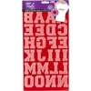 Horizon Group USA Next Style Red Flocked Letter Stickers