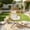 egg chair, variant on 5 Piece Outdoor PE Rattan Patio Furniture Set, Wicker Bistro Conversation Set with Waterproof Removable Cushions, Balcony Backyard Lawn, Beige