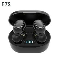 E7S Binaural Bluetooth 5.0 Gaming Headset | In-Ear Mini Wireless Earbuds with Battery Display | Low Latency Stereo Sound | CVC8.0 Noise Cancelling | Macaron Color | Includes Charging Case & Ear Tips