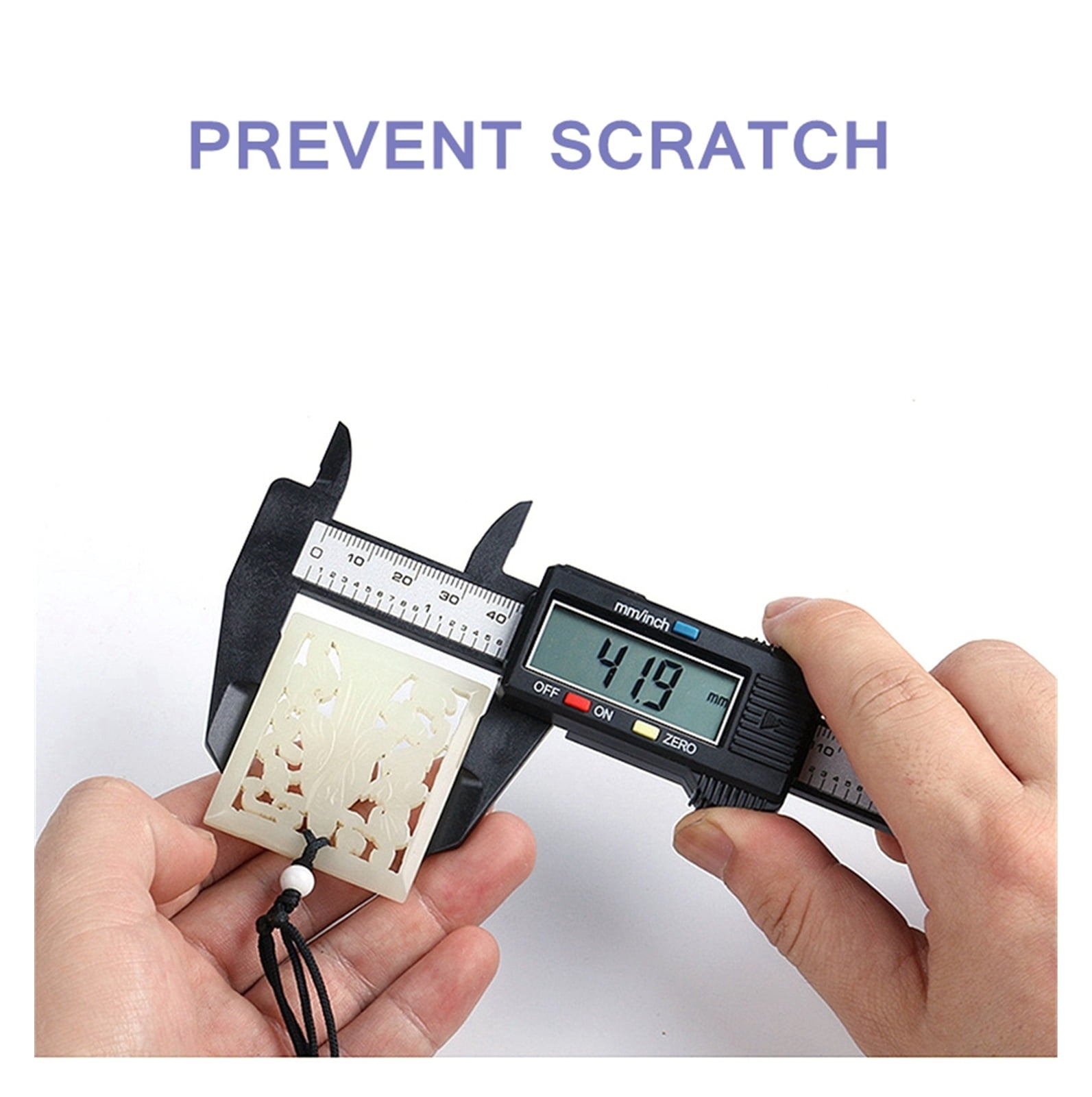 Digital Caliper Electronic Carbon Fibre Vernier Calipers 150mm/100mm Plastic Gauge Micrometer Ruler Measuring Tools Instrument ,Easy to Operate