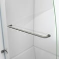 thumbnail image 5 of DreamLine Aqua Uno 56-60 in. W x 30 in. D x 58 in. H Frameless Hinged Tub Door with Return Panel in Brushed Nickel, 5 of 9