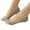 47# Light Gray, variant on Women Peep Toe Liner Socks No Show with Nonslip Heel Grip White