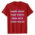 thumbnail image 2 of Jsaierl Breast Cancer Shirts for Women Pink Ribbon Graphic Tees Teen Girls Short Sleeve Tops Plus Size Breast Cancer Awareness T-shirts, 2 of 6