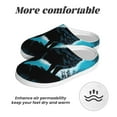 thumbnail image 6 of Wukai Blue Full Moon Wolf Print Women's Indoor Bedroom Slipper Slip On Shoes, Unisex House Shoes with Anti-Skid Sole for Men, Gift for Women Men-35/36, 6 of 7