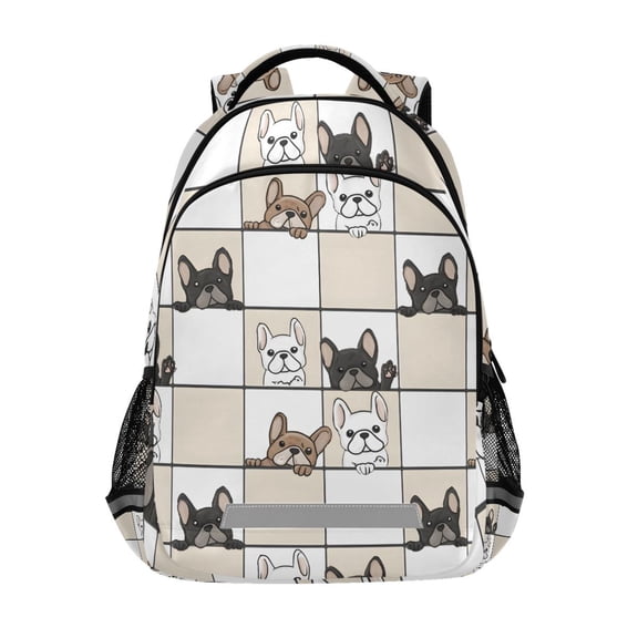 ALAZA Dog Probe Pattern Backpack Elementary School Bag Bookbag Travel Rucksack
